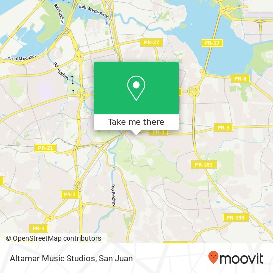 Altamar Music Studios map