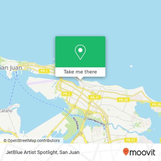 JetBlue Artist Spotlight map