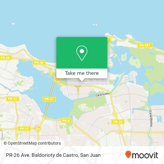 PR-26 Ave. Baldorioty de Castro map