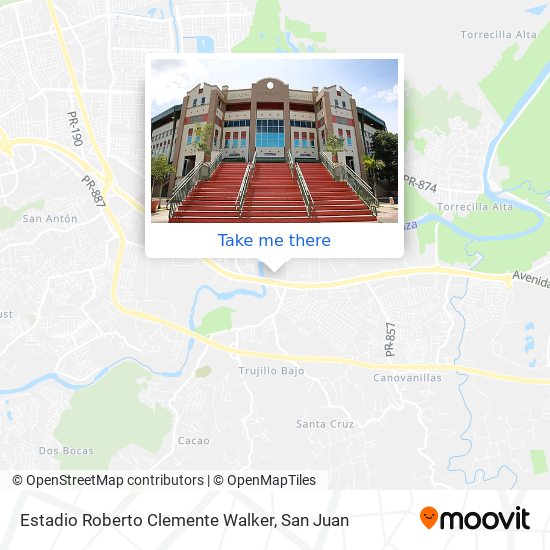 Estadio Roberto Clemente Walker map