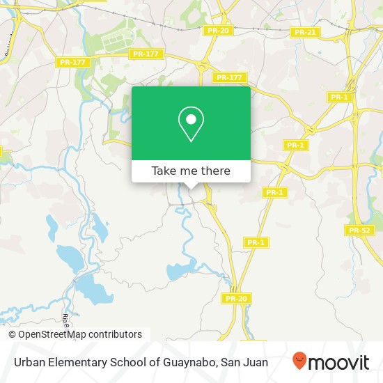 Urban Elementary School of Guaynabo map