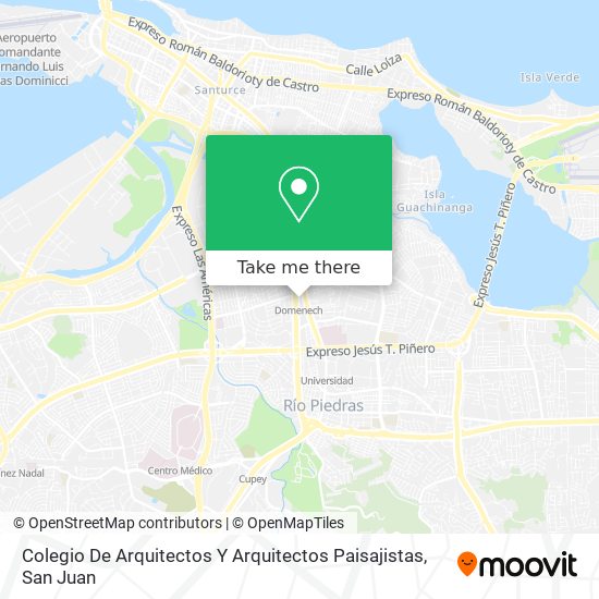 Colegio De Arquitectos Y Arquitectos Paisajistas map