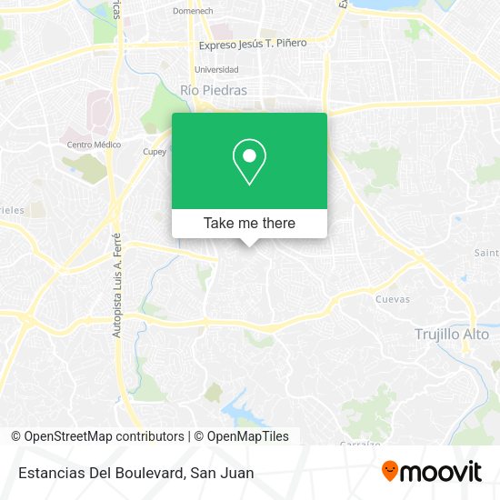 Estancias Del Boulevard map