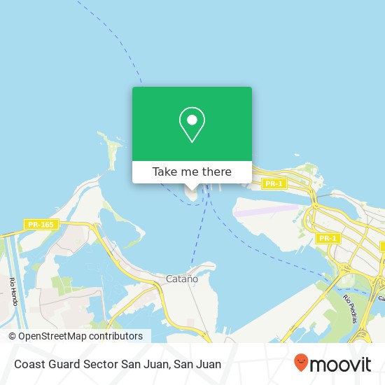 Coast Guard Sector San Juan map