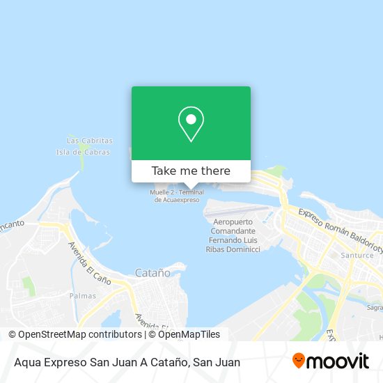 Mapa de Aqua Expreso San Juan A Cataño