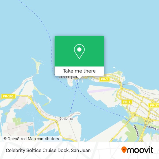 Mapa de Celebrity Soltice Cruise Dock