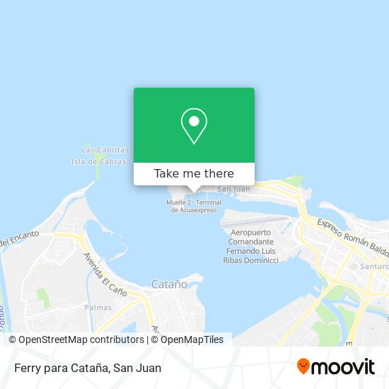 Ferry para Cataña map