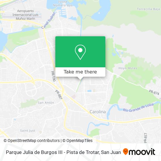 Parque Julia de Burgos III - Pista de Trotar map