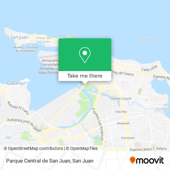 Parque Central de San Juan map