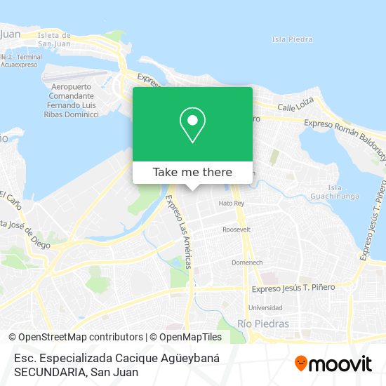 Esc. Especializada Cacique Agüeybaná SECUNDARIA map