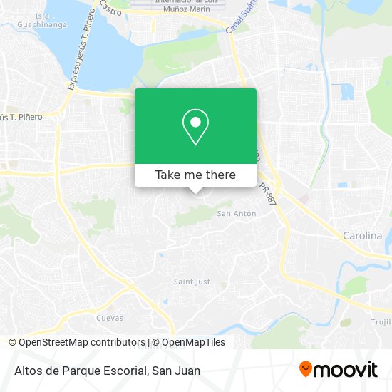 Altos de Parque Escorial map