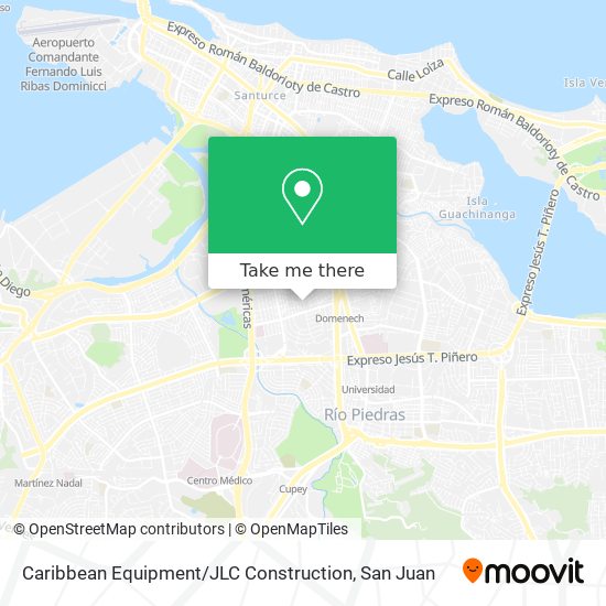 Caribbean Equipment / JLC Construction map