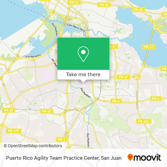 Puerto Rico Agility Team Practice Center map