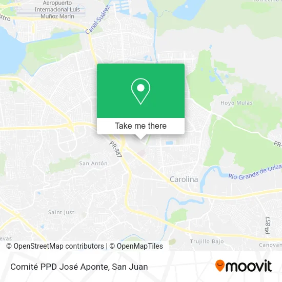 Mapa de Comité PPD José Aponte