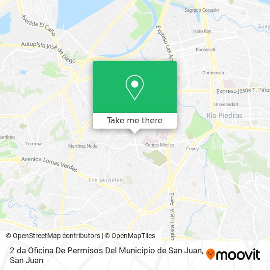 Mapa de 2 da Oficina De Permisos Del Municipio de San Juan