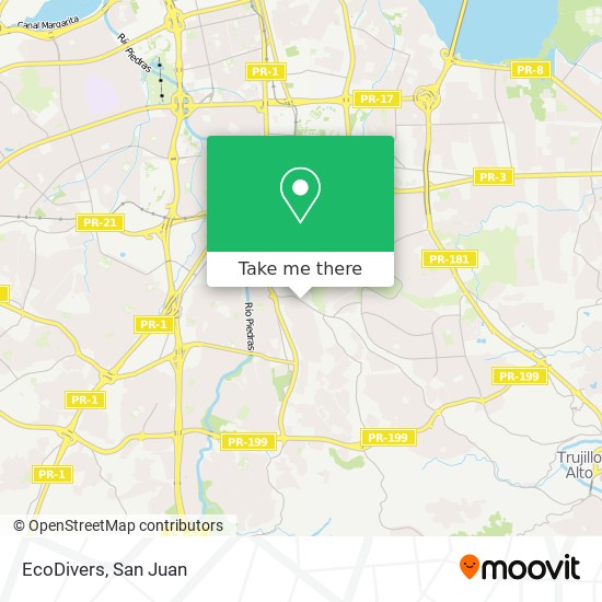 EcoDivers map