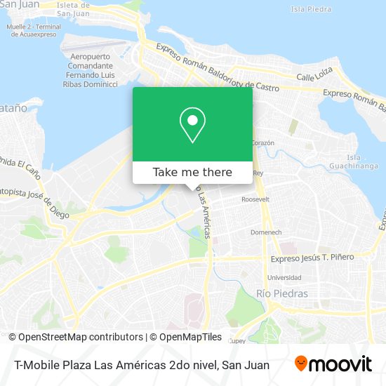 Mapa de T-Mobile Plaza Las Américas 2do nivel