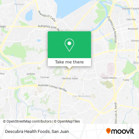 Descubra Health Foods map
