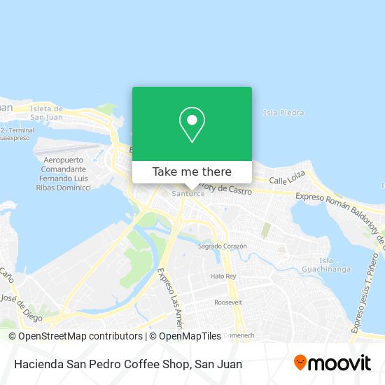 Hacienda San Pedro Coffee Shop map