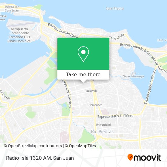 Radio Isla 1320 AM map