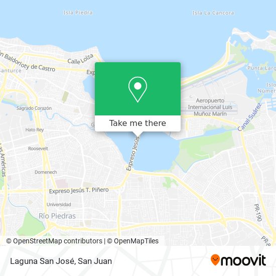 Mapa de Laguna San José