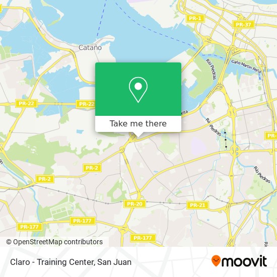Claro - Training Center map