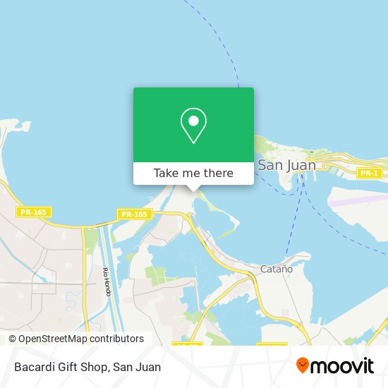Bacardi Gift Shop map