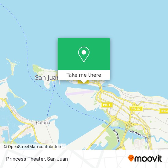 Princess Theater map