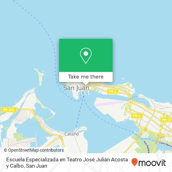 Escuela Especializada en Teatro José Julián Acosta y Calbo map