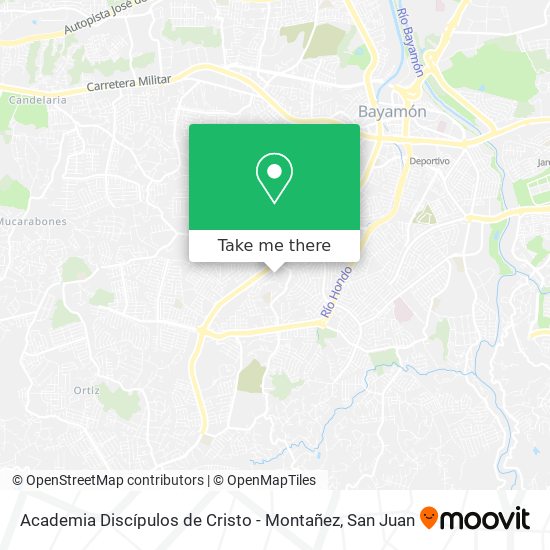 Academia Discípulos de Cristo - Montañez map