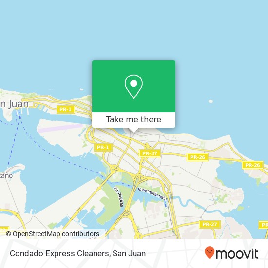 Condado Express Cleaners map