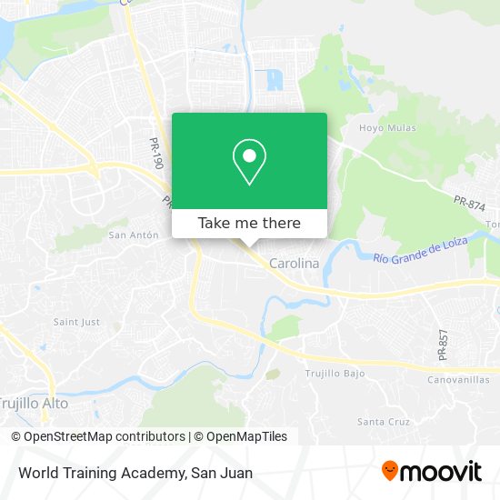 World Training Academy map