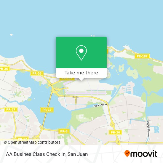 AA Busines Class Check In map