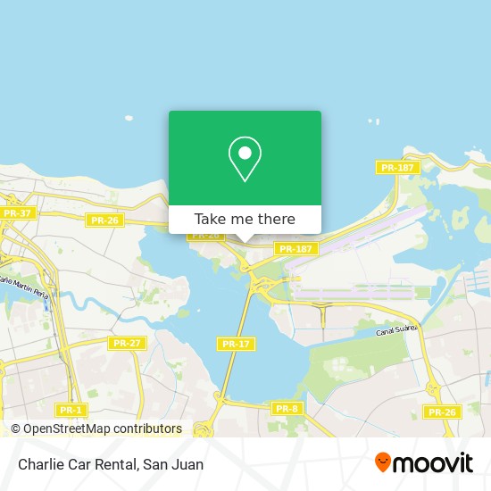 Charlie Car Rental map