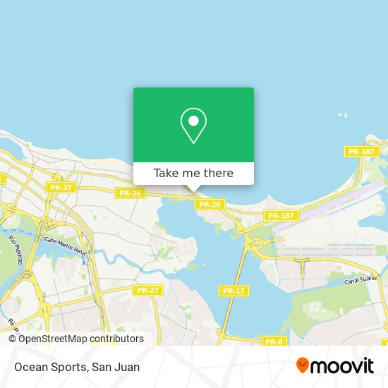 Ocean Sports map