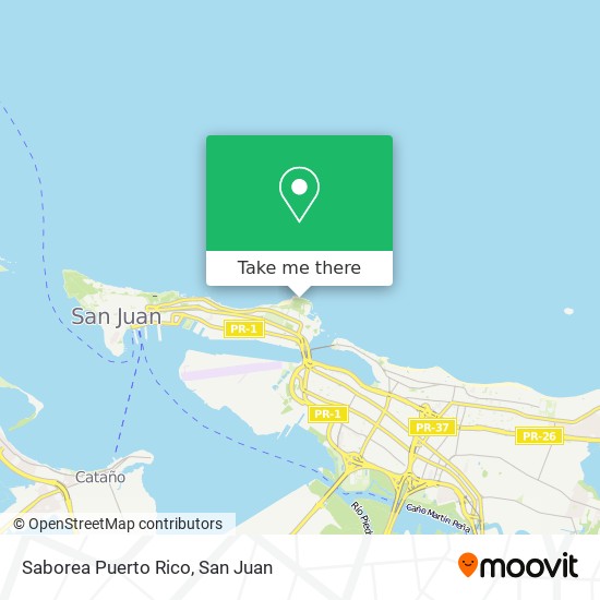Saborea Puerto Rico map