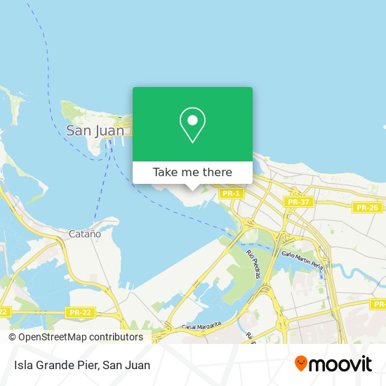 Isla Grande Pier map
