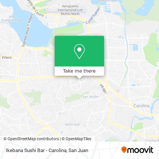 Mapa de Ikebana Sushi Bar - Carolina