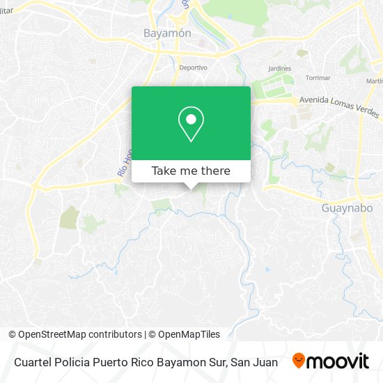 Mapa de Cuartel Policia Puerto Rico Bayamon Sur