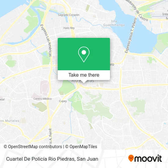 Cuartel De Policía Rio Piedras map