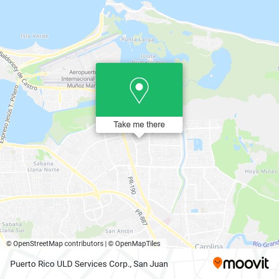 Puerto Rico ULD Services Corp. map