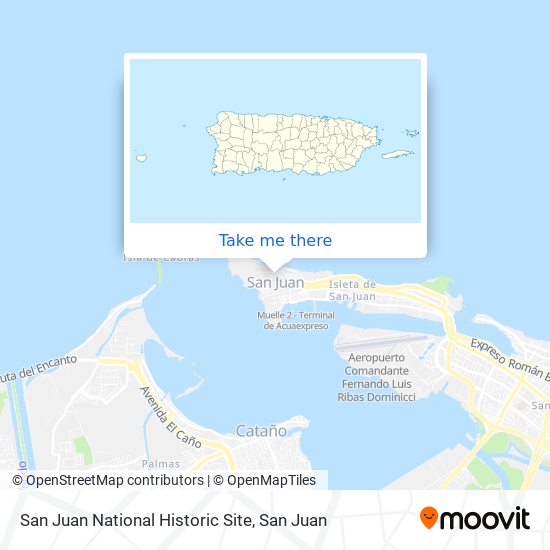 San Juan National Historic Site map