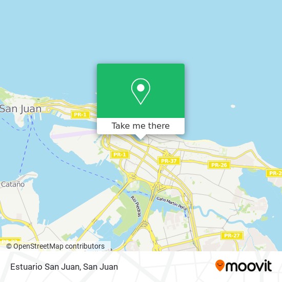 Estuario San Juan map