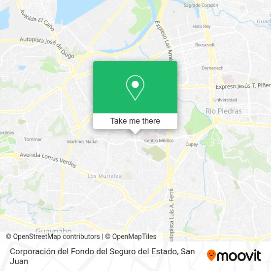 Corporación del Fondo del Seguro del Estado map