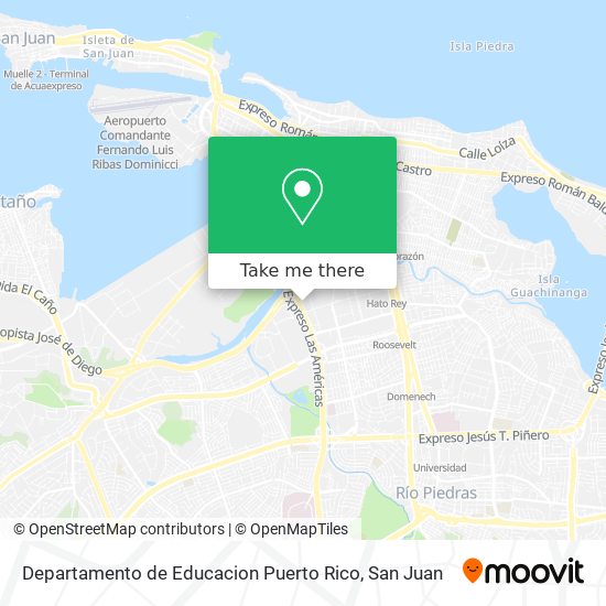 Departamento de Educacion Puerto Rico map