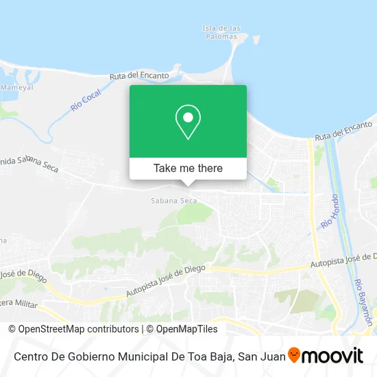 Mapa de Centro De Gobierno Municipal De Toa Baja
