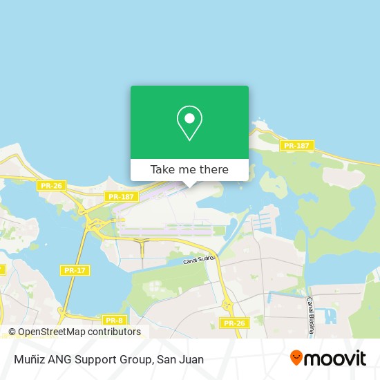 Muñiz ANG Support Group map