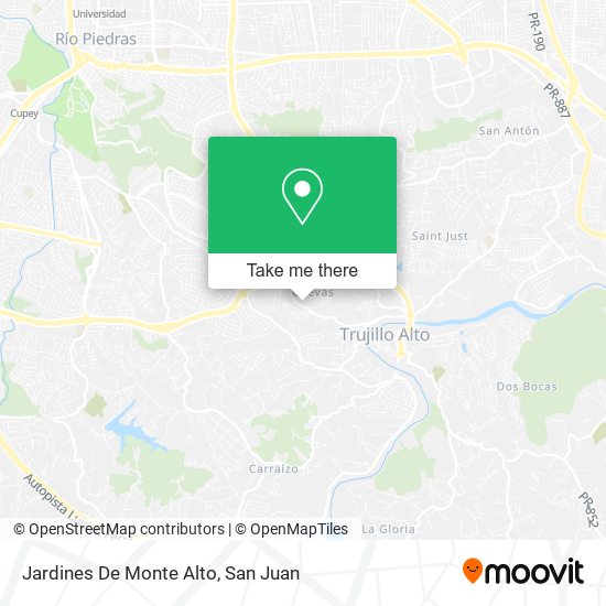 Jardines De Monte Alto map