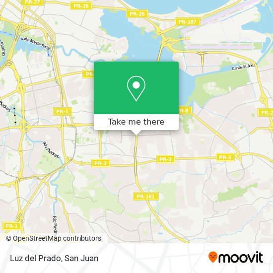 Luz del Prado map