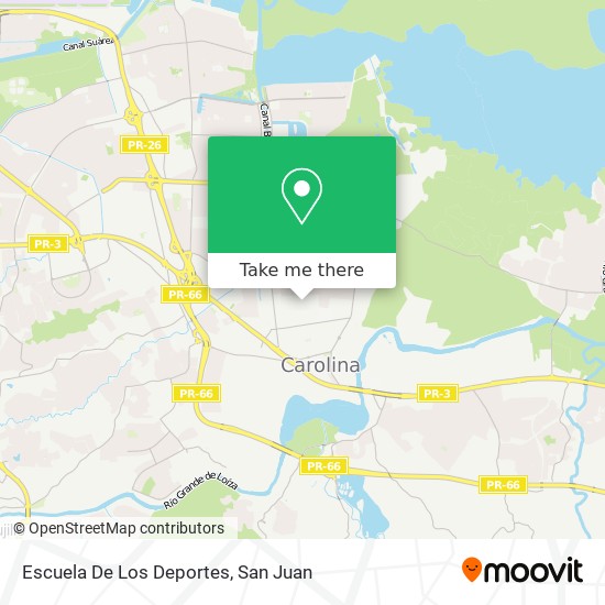 Escuela De Los Deportes map